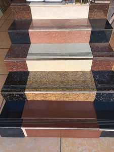 Baldosas cerámicas de piedra para interiores, baldosa klinker para escaleras, diseño de suelo de piedra