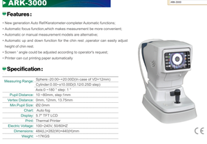 Professional Ophthalmic Manual Optical Instrument Latest Tech <strong>Auto</strong> <strong>Refractometer</strong> Keratometer/<strong>refractometer</strong> - Product Image 6