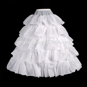 Venta al por mayor a granel 2014 cuatro aros las mujeres vestido de blanco el flouncing enaguas/fondos crinolina - Product Image 1