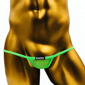 2018 nueva llegada MENSSEXI marca Micro Nylon Unisex t-back tangas Sexy hombres ropa interior Cuecas transparente - Product Image 1