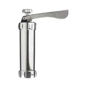 Vente flash en ligne Nouveau produit Outil de pâtisserie 20 moules à pression 4 embouts décoratifs et manuel Moule à biscuits en alliage d'aluminium <span class=keywords><strong>Pistolet</strong></span> à pression - Product Image 3