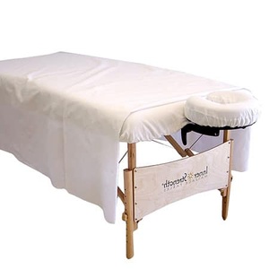 Hot Selling Soft Cheap 100% Cotton White <strong>Massage</strong> <strong>Bed</strong> <strong>Cover</strong> With Holes - Product Image 3