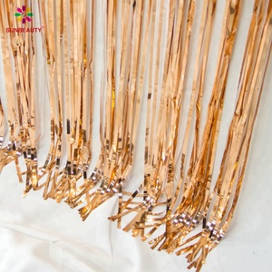 <span class=keywords><strong>Tende</strong></span> Metalliche con Frange in Lamina Dorata <span class=keywords><strong>e</strong></span> Argentata per Decorazioni di Feste, Vendita all'Ingrosso - Product Image 6