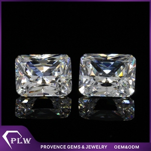 Blanc rectangle princesse coupe prix par carat zircone cubique bijoux en gros chine zircone cubique <span class=keywords><strong>machine</strong></span> européenne coupe