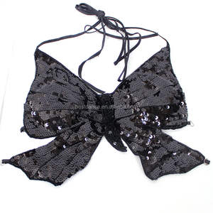 BestDance Sexy Clubwear Rave <span class=keywords><strong>GoGo</strong></span> mariposa de lentejuelas con cuentas bailarina del vientre sujetador Samba Bra Top traje - Product Image 3