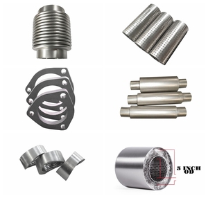 <span class=keywords><strong>Silencieux</strong></span> en titane avec tuyau perforé et rembourrage en <span class=keywords><strong>laine</strong></span> d'acier <span class=keywords><strong>pour</strong></span> voiture de course - Product Image 6