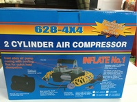 Gonfleur de pneus à Double cylindre robuste, Mini pompe de voiture Portable, compresseur d'air de voiture numérique 12v