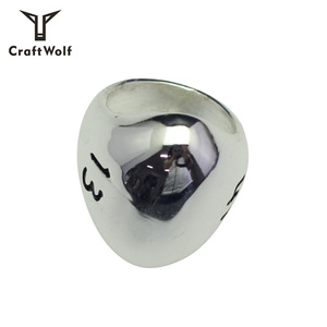 Craft Wolf Fashion Jewelry Diseño único 1314 Pebble Square Pigeon Ring venta <span class=keywords><strong>al</strong></span> <span class=keywords><strong>por</strong></span> <span class=keywords><strong>mayor</strong></span> Diseño original joyería Fábrica China - Product Image 2