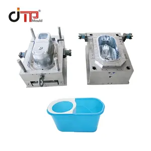 Plastic injection 360 degree Rotate magic mop cleaning bucket mould