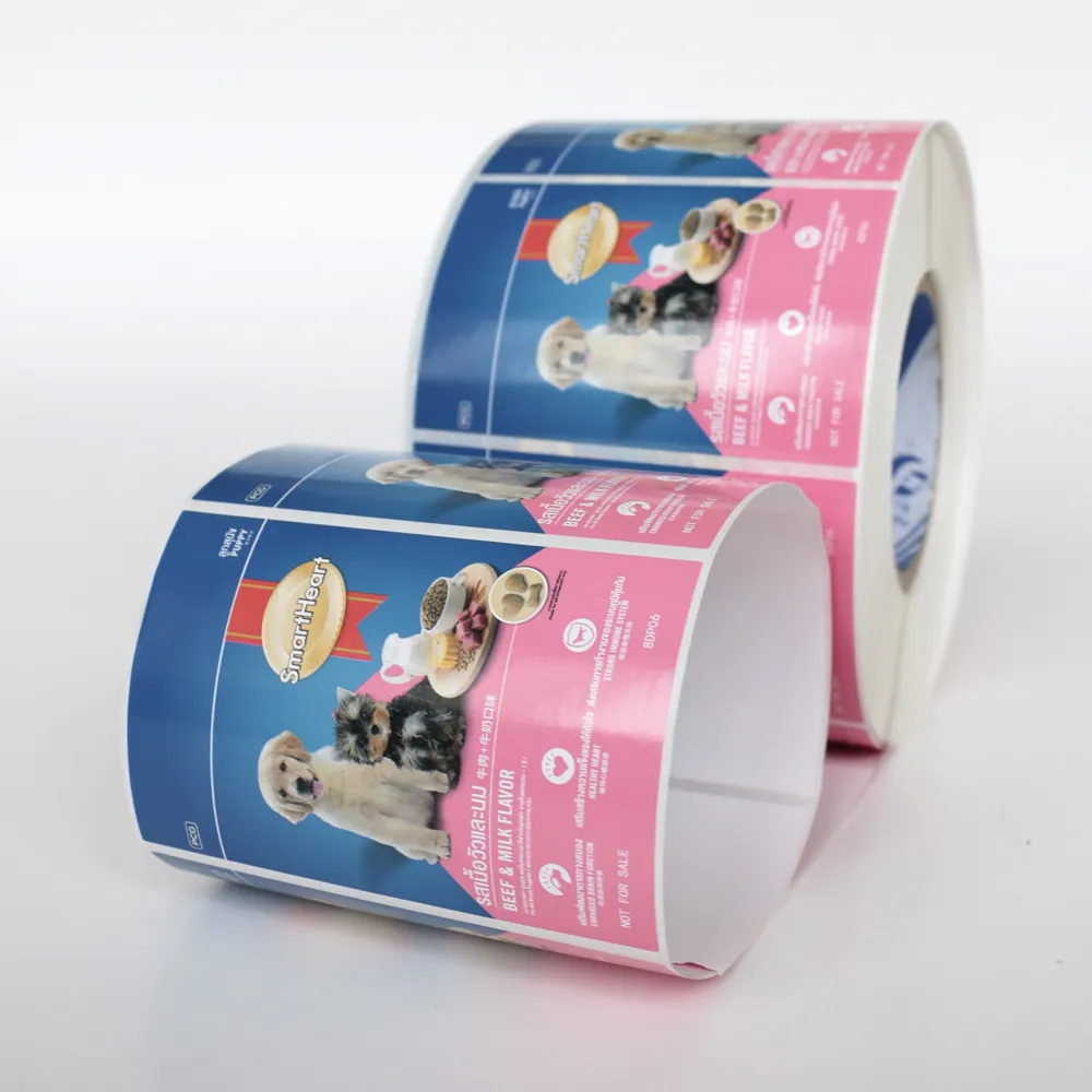 Custom Printed Adhesive Vinyl Sticker Roll Custom Logo Product Stickers Printing