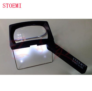 STOEMI 7854 3X LED, Kaca Pembesar Persegi Panjang Dapat Diisi Ulang Genggam dan Berdiri - Product Image 4