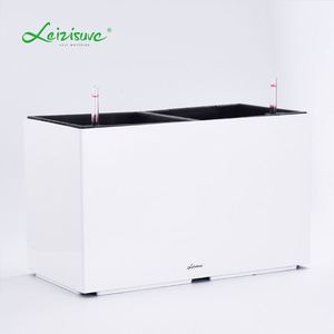Hydro ponic große dekorative Outdoor oder Indoor Keramik Kunststoff Blumentöpfe und Pflanz gefäße rechteckige Kunststoff Blumentöpfe
