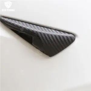 Pure Carbon Fiber Side Camera Cover Voor Tesla Model S / Model X / Model 3 Zowel Fit Model S X 3 Carbon Exterieur Fender Trim