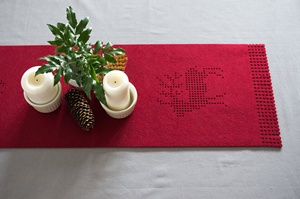 Khăn Trải Bàn Quà Tặng Tân Gia Trang Trí Theo Yêu Cầu Khăn Trải Bàn Bằng Nỉ Có Họa Tiết Hươu - Product Image 6