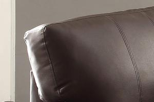 الهندي عارضة المطاط الخشب فبول بو أريكة جلدية جودة مع الخشب تصلح - Product Image 6