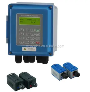 RS485 MODBUS 4~20mA Pulse OCT Relay Output Digital Display ABS Body IP67 Ultrasonic Water Flow Meter