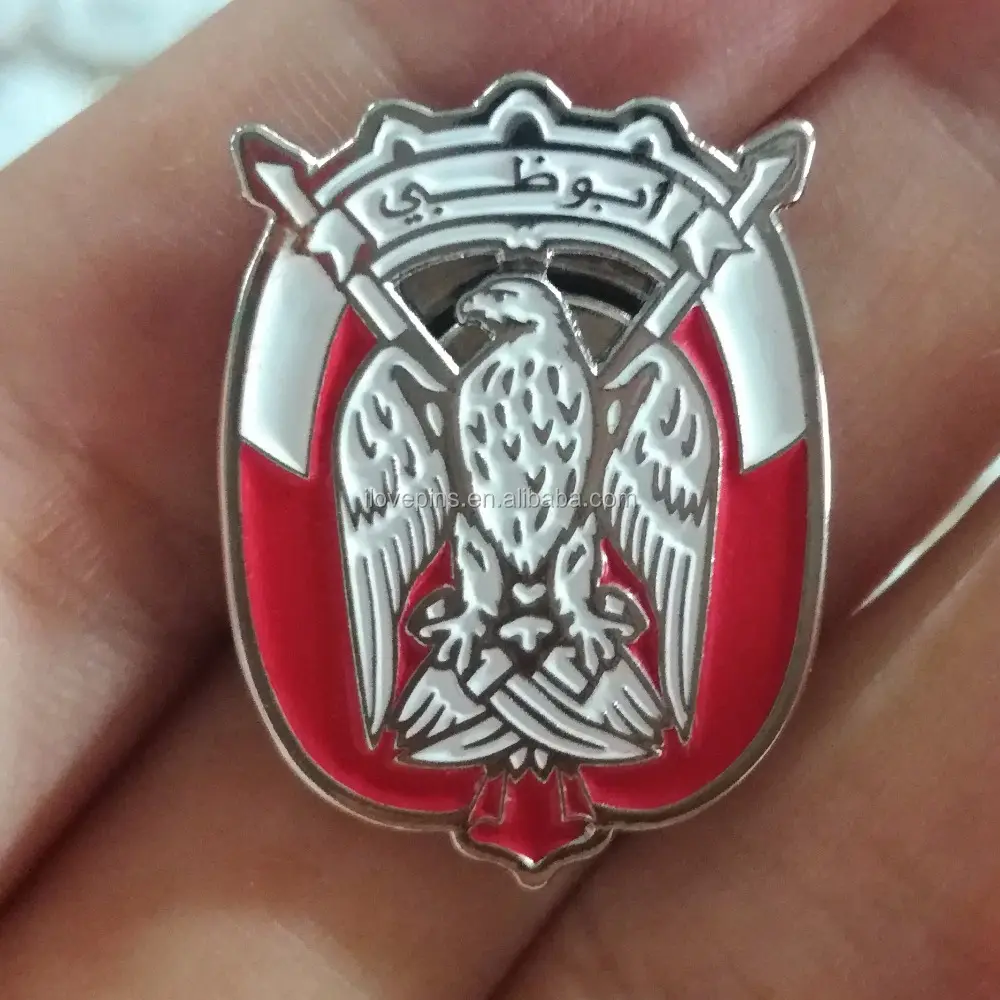 Heißer Verkauf Abu Dhabi Metall Logo Falcon Abzeichen/UAE Souvenir Geschenke