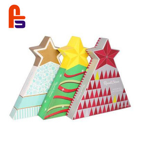 Boîte cadeau d'arbre <span class=keywords><strong>de</strong></span> Noël en carton personnalisable pour l'emballage <span class=keywords><strong>de</strong></span> chocolat et <span class=keywords><strong>de</strong></span> bonbons en carton <span class=keywords><strong>de</strong></span> qualité alimentaire avec impression d'estampage - Product Image 2