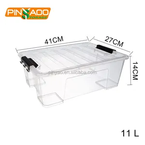 11 리터 Pinyaoo 저장 다기능 재사용 다채로운 스택 플라스틱 용기, 저장 상자
