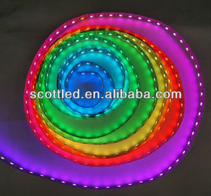 <strong>scott</strong> 5V 5050 digital pixel strips,WS2811 ic,256 <strong>scale</strong>,60led/m rgb full-color lighting - Product Image 1