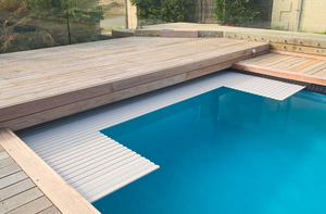 <span class=keywords><strong>Couverture</strong></span> de piscines rétractable en PVC, outil de sécurité <span class=keywords><strong>pour</strong></span> les enfants, pièce en polycarbonate <span class=keywords><strong>automatique</strong></span> de haute qualité <span class=keywords><strong>pour</strong></span> les animaux - Product Image 5