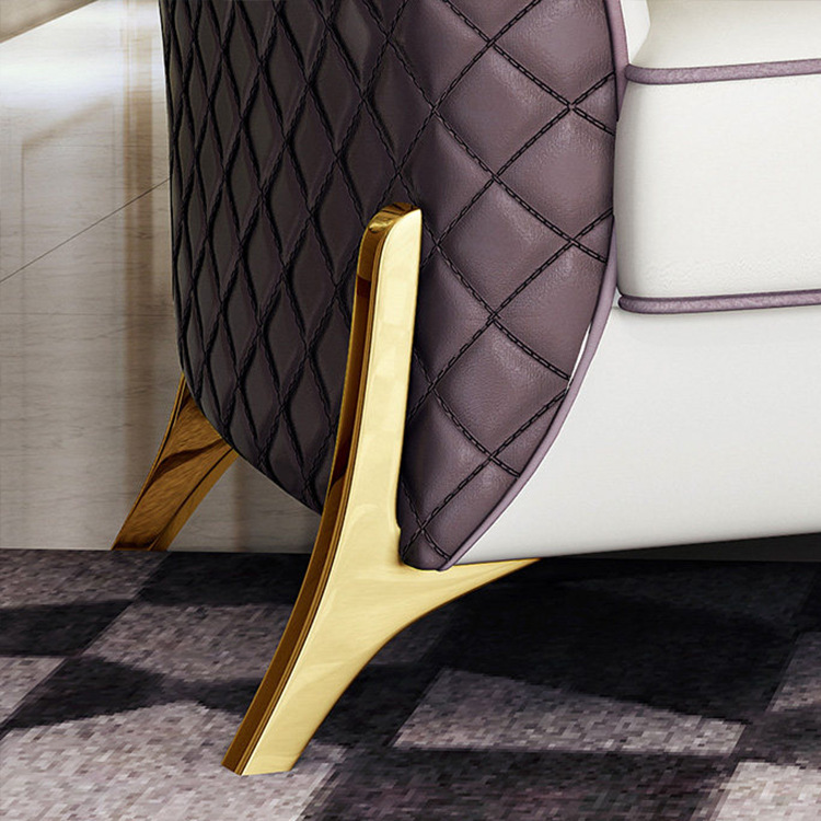 Cuir véritable de grain supérieur sectionnel canapé en cuir canapé ensemble