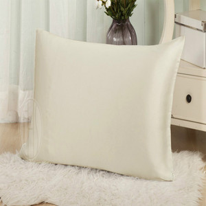 THXSILK 3 teilig Seide Bettwäsche 240 x 220 cm mit 2 Kissenbezüge 80 x 80 cm / 100% Maulbeerseide 19 Momme / Elfenbein - Product Image 4