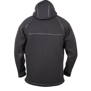 Veste décontractée personnalisée coupe-vent et imperméable en néoprène avec fermeture éclair intégrale, grande taille, doublure polaire intérieure, style sweat à capuche - Product Image 2