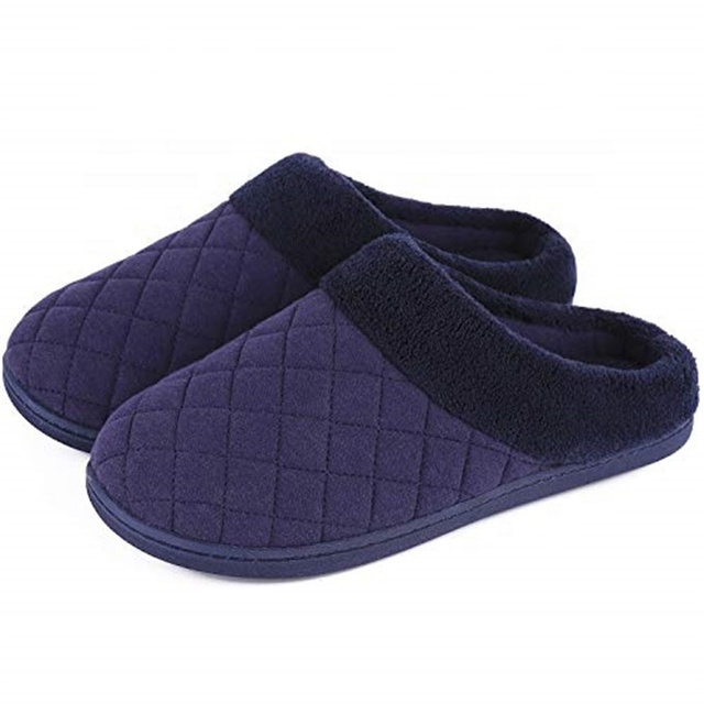 Memory Foam Warm Fleece Lining Slip On Clog House Hot Slipper
