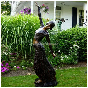 Decoración del jardín <span class=keywords><strong>vida</strong></span> tamaño bailarina de hadas estatua de bronce Dama - Product Image 1
