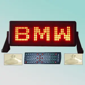 CE red 7X35dot variable mini led car display indoor advertising message brake sign