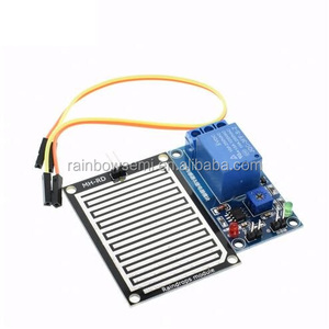 Yağmur su sensörü modülü + DC 5V röle kontrol modülü yağmur sensörü su yağmur damlaları algılama modülü Rainbowsemi - Product Image 3