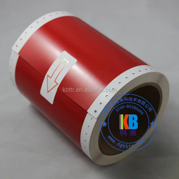 Max nastro bepop etichetta del nastro del nastro della stampante 100 millimetri * 10m Rosso adesivo in vinile di plastica IN PVC stampa di etichette