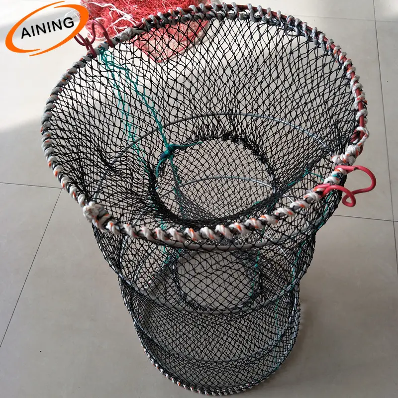 PE wire stainless steel spring trap crayfish traps for sale 40*80 cm