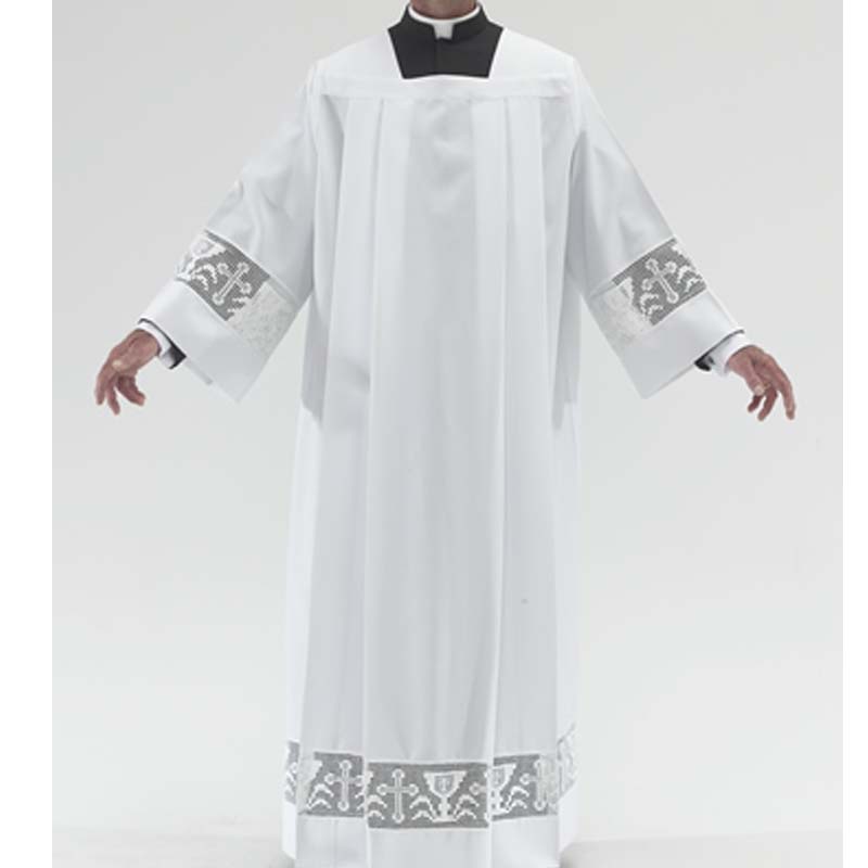 Коробка католическая плиссированная с IHS кружевом S, M, L, X-большой полиэстер