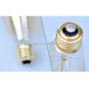 Bombilla Vintage de Filamento Doble con Base de Latón Incandescente, 220V E27 <span class=keywords><strong>Edison</strong></span> ST58 para Decoración de Cafeterías - Product Image 6