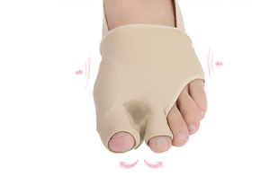 Dos agujero del dedo del pie se superponen de pie cubierta del <span class=keywords><strong>Hallux</strong></span> <span class=keywords><strong>valgus</strong></span> grande del dedo del pie <span class=keywords><strong>separador</strong></span> - Product Image 3