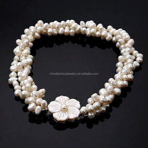 2015 più nuovo Classico Europa Stile Vintage Più Naturale <span class=keywords><strong>Collana</strong></span> di <span class=keywords><strong>Perle</strong></span> - Product Image 2