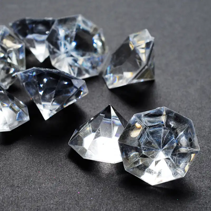 Grosir Besar Dekoratif Crystal Acrylic Diamond untuk Perlengkapan Pesta Pernikahan