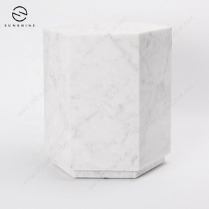 Mesa de exhibición de mármol elegante mesas laterales mesitas de noche para Proyecto de muebles para el hogar - Product Image 3