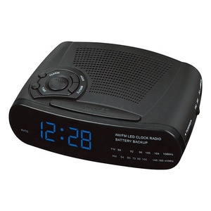 Novelty Khách Sạn Cung Cấp Phòng LED Radio Kỹ Thuật Số Snooze Đồng Hồ Báo Thức <span class=keywords><strong>24</strong></span> Giờ Hiển Thị Bảng AM FM Radio - Product Image 2