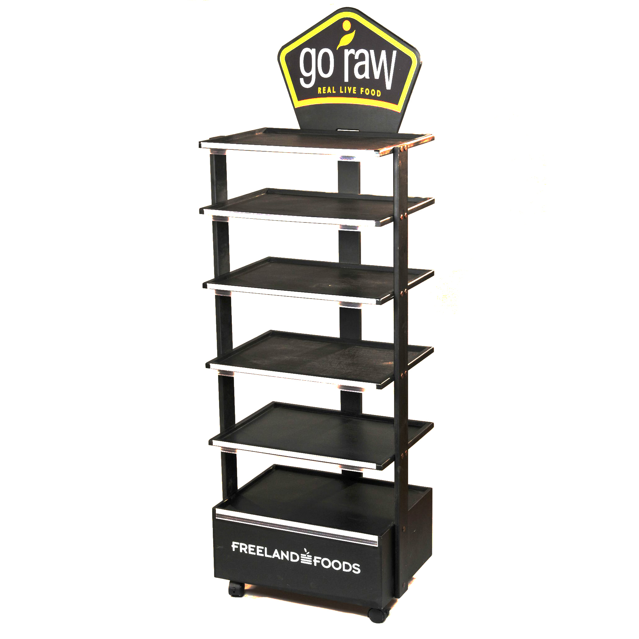 Customized Dropshipping Engine Oil Display Stand Double-sided Display Racks for Retail 4 Tier Wooden Display Stand — view 6