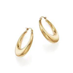 Cheap womens bella semplice e minimalista cerchio disegni orecchino d'oro