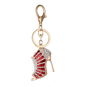 Mode Damestas Bedel Hanger Kristal Steentjes Hoge Hak Schoen Schattige Schoenen Met Hoge Hakken Steentjes Sleutelhanger - Product Image 2