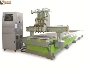 Máquina roteadora CNC para porta de madeira 1300*2500mm hz-r1325f com três eixos para venda