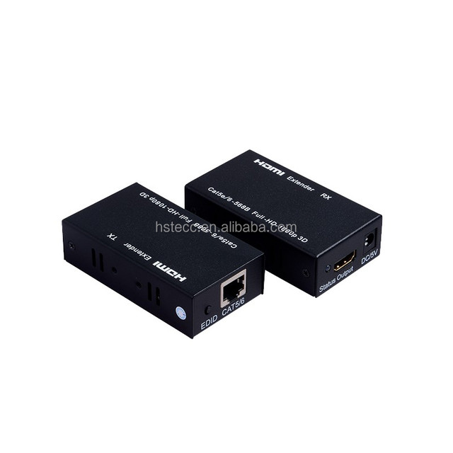 HDMI Extender 4K 60Hz Over CAT5e/CAT6/CAT7 Cable with Bi-Directional IR, 1080p 60Hz ,UHD, HDCP 2.2