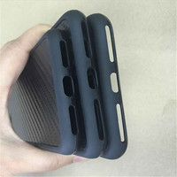 Jery — coque en Fiber de carbone noire pour iPhone 5, 5s et 6, accessoires portables