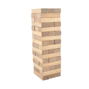Torre gigante de madeira, jogo de bloco de construção de madeira