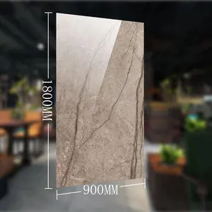 900x1800mm boyutu porselen cilalı mermer fayans oturma odası yer karoları resimleri