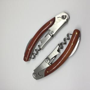 Sacacorchos Multiusos de Acero Inoxidable Ecológico de Primera Calidad, Abridor de Botellas con Mango de Madera Grabado con Láser, Promocional - Product Image 5